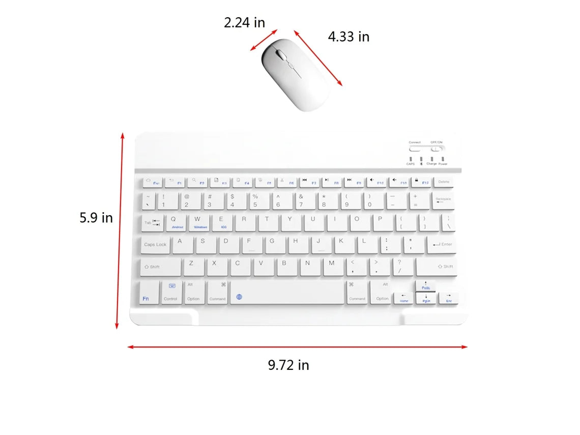 Conjunto Teclado + Rato Slim - Bluetooth